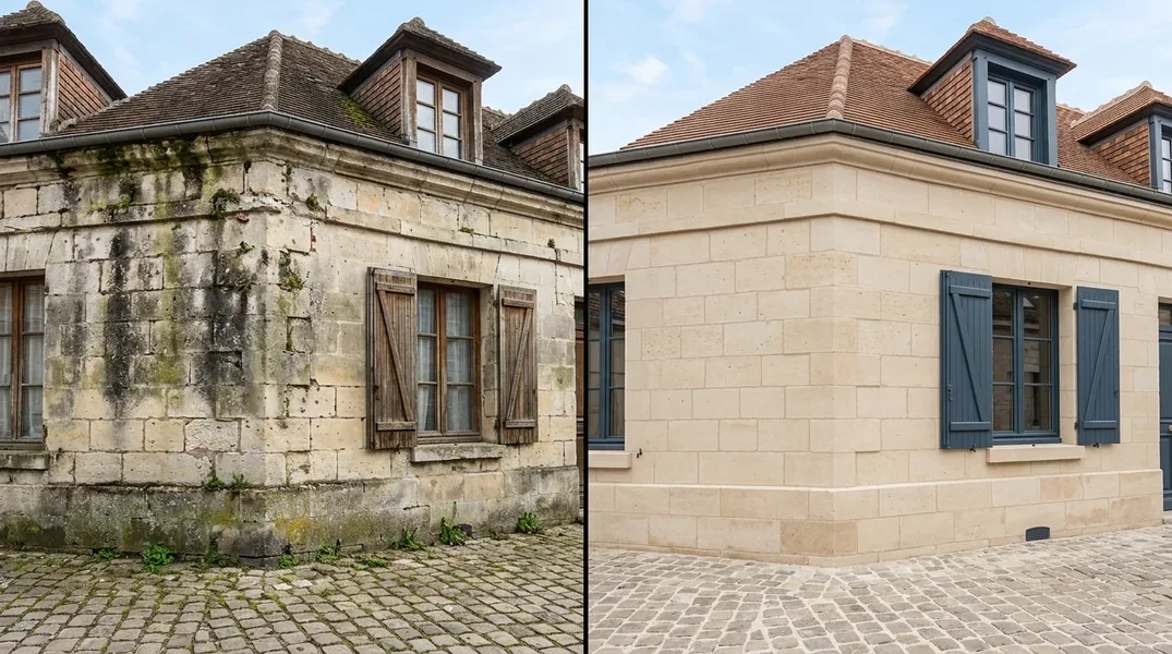 Quel est le prix d'un ravalement à l'enduit sur une maison classée du Vieux-Rouen ?