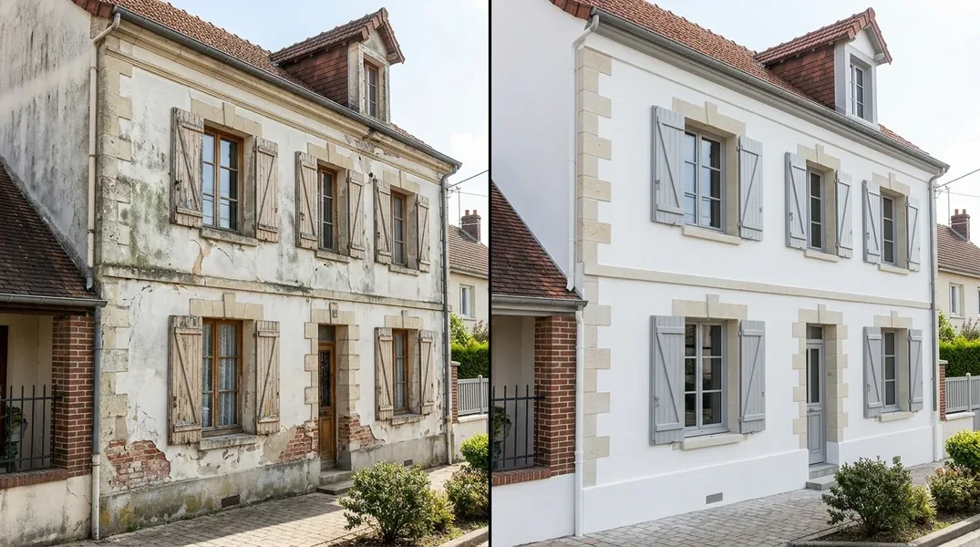 Résultat ravalement de façade à Rouen — Ravalement Rouen
